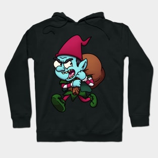 Evil Christmas Elf Stealing Presents Hoodie